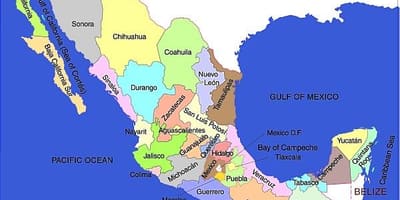 国墨西哥地图