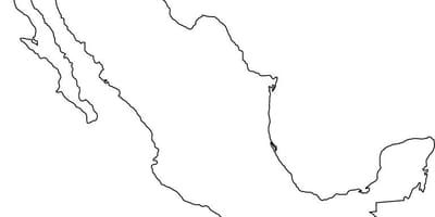 墨西哥概述的地图