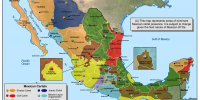 墨西哥卡特尔的地图